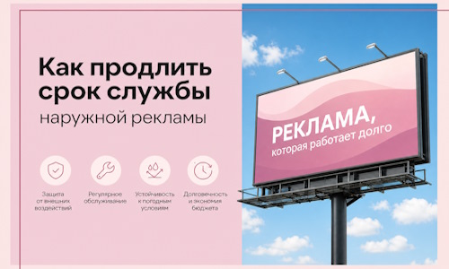 Как продлить срок службы наружной рекламы в Каспийске