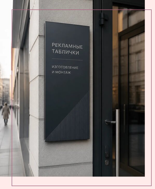 Рекламные таблички в Каспийске по цене от 4581 р. | Аванза-Ксп