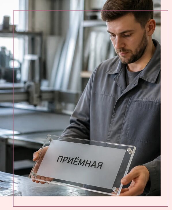 Таблички из оргстекла на заказ в Каспийске от 3971 р. | Аванза-Ксп