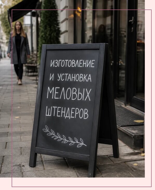 Меловые штендеры в Каспийске по цене от 6618 р. | Аванза-Ксп